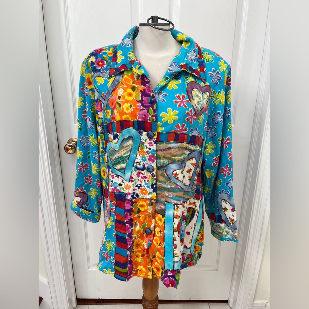 Colorful Floral Patchwork jacket/blazer